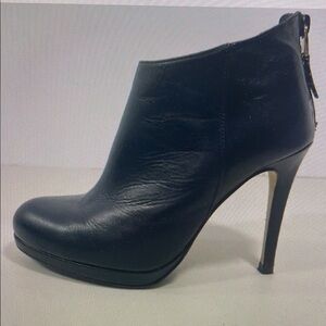 Elegant Black Leather Ankle Boots